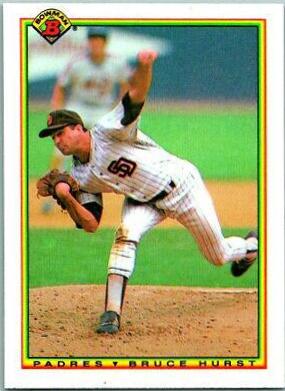 Bruce Hurst #208 Baseball Cards 1990 Bowman