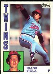 Frank Viola #28 Baseball Cards 1984 Topps Tiffany