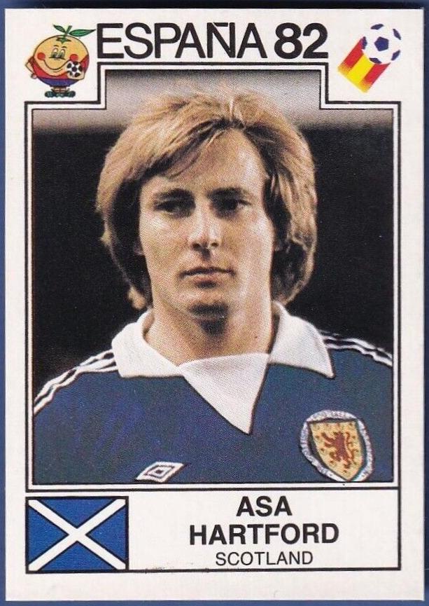 Asa Hartford #409 Soccer Cards 1982 Panini FIFA World Cup Spain Sticker