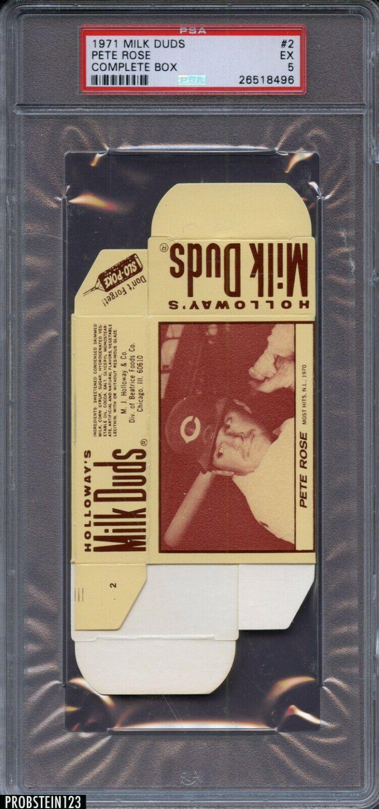 Pete Rose #2 Baseball Cards 1971 Milk Duds Complete Box