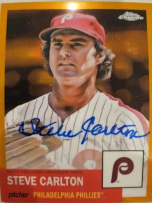 Steve Carlton [Orange Refractor] #CPA-SC