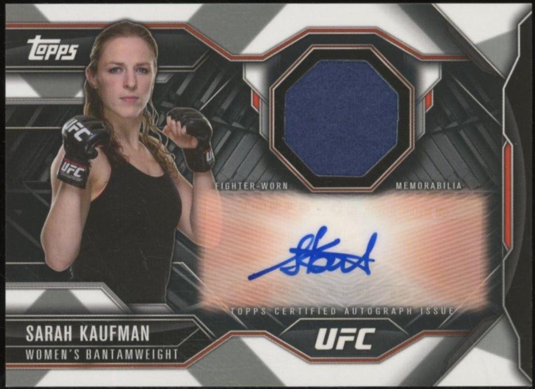 Sarah Kaufman #CA-SKA Ufc Cards 2015 Topps UFC Chronicles Autographs