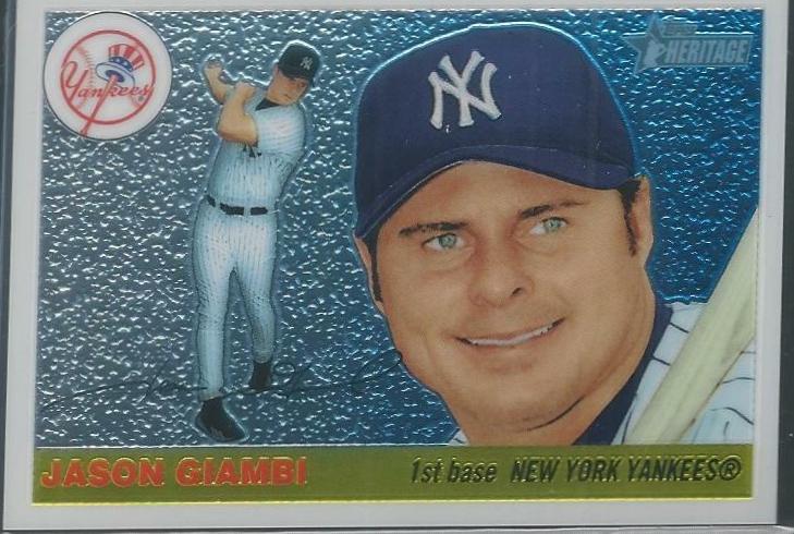 Jason Giambi #16 Baseball Cards 2004 Topps Heritage Chrome