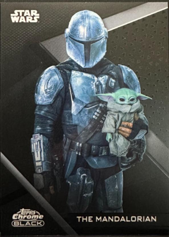 2022 Topps Chrome Black The Mandalorian #12 card