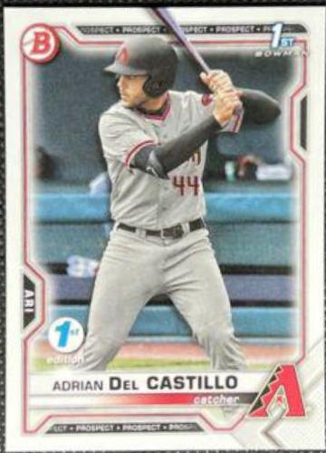Adrian Del Castillo #BD-108 2021 Bowman Draft 1st Edition Baseball
