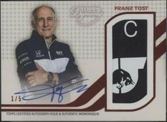 Franz Tost [Red] #DAP-FTII Racing Cards 2021 Topps Dynasty Formula 1 Autograph Patch Prices