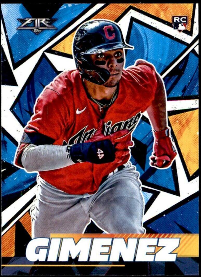 Andres Gimenez #55 Baseball Cards 2021 Topps Fire