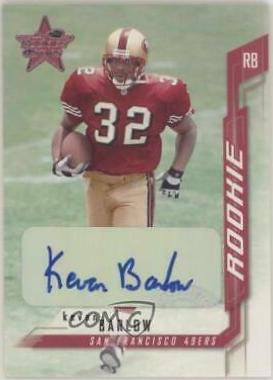 Kevan Barlow #223 2001 Leaf Rookies & Stars Football