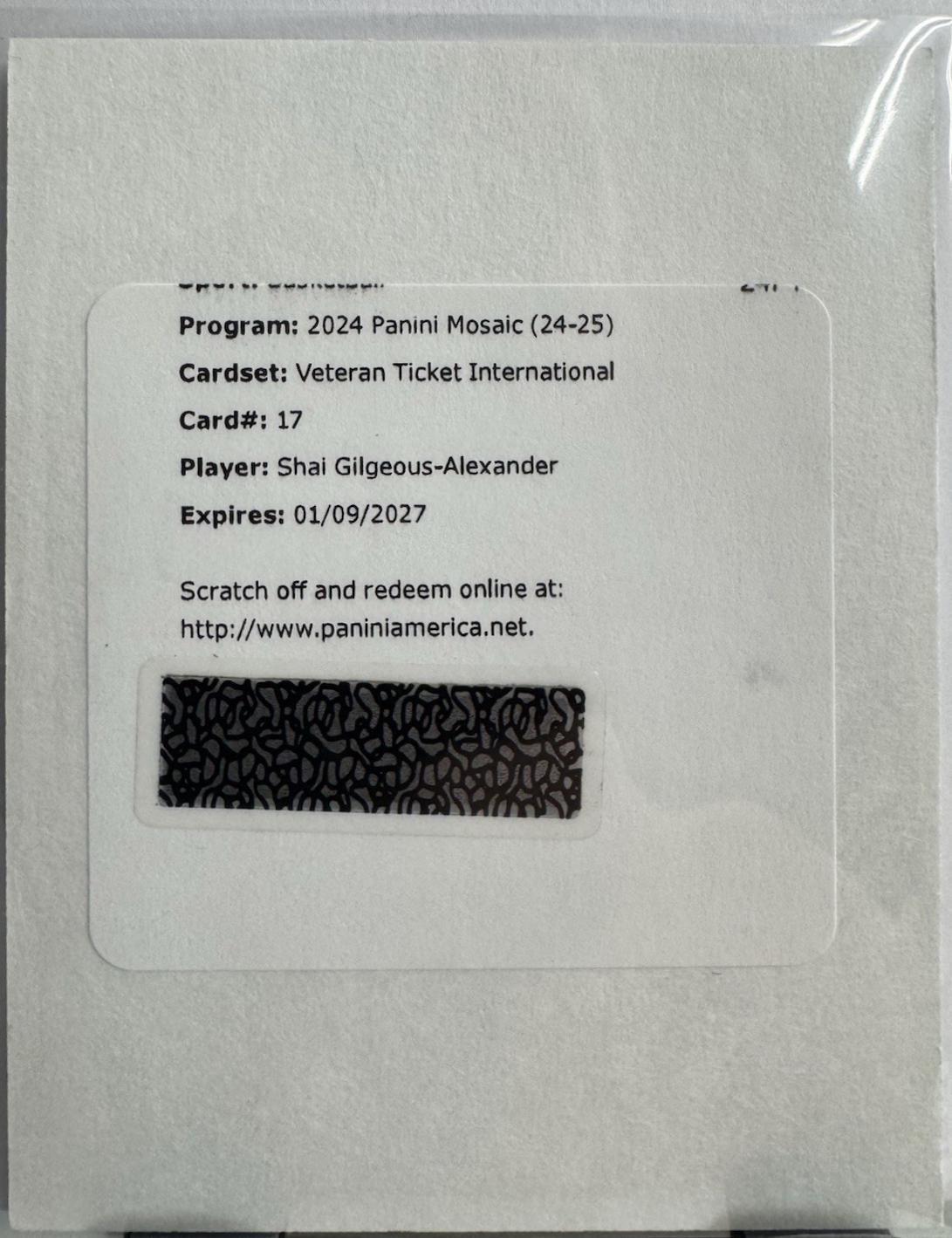 Shai Gilgeous-Alexander [International] #17