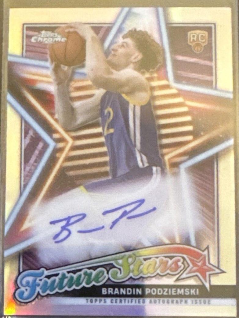 Brandin Podziemski [Blue Refractor] #FSA-BP