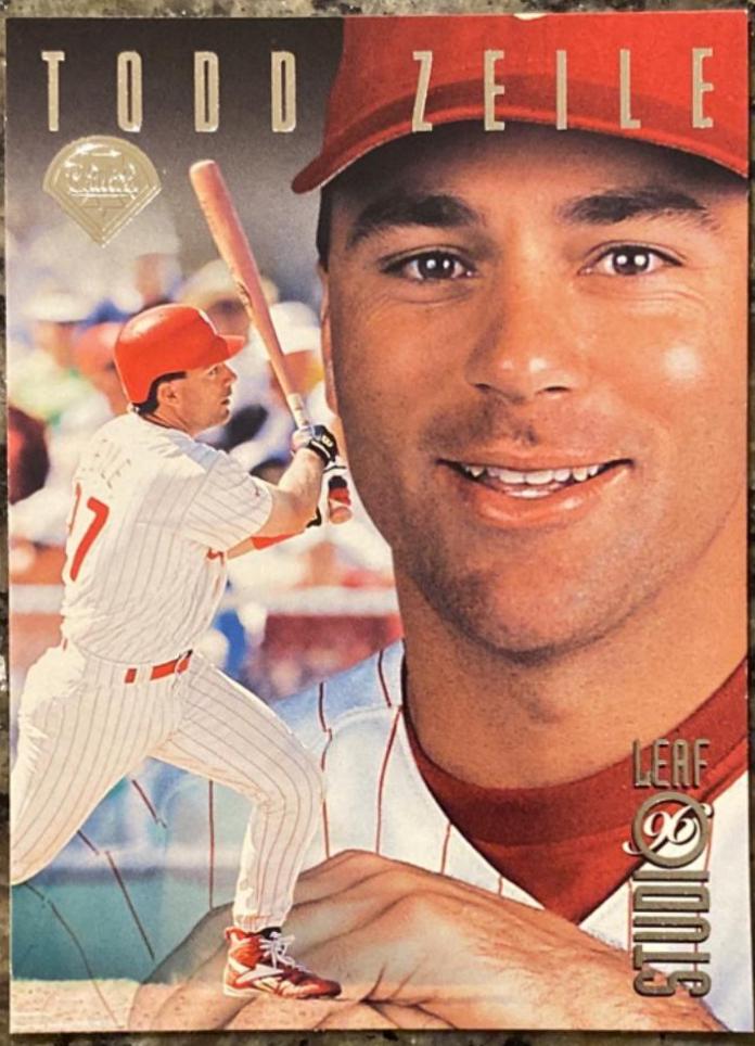 todd zeile #28 Baseball Cards 1996 Studio
