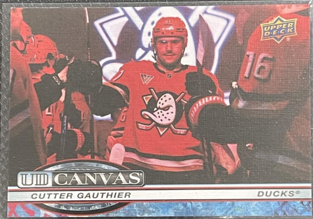 Cutter Gauthier #C-199 2025 Upper Deck Series 2 UD Canvas Hockey