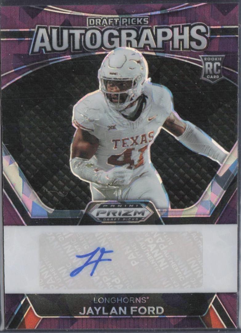 Jaylan Ford #DPA-JFD 2024 Panini Prizm Draft Picks Autographs Football