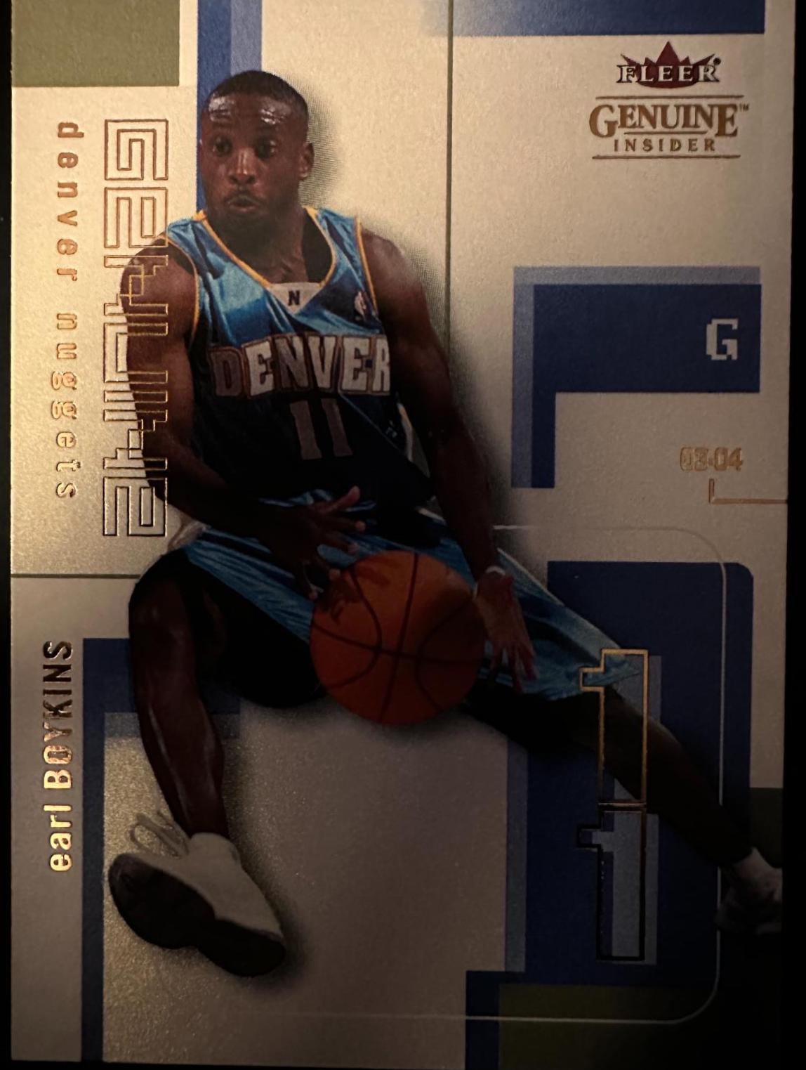 Earl Boykins #8 Basketball Cards 2003 Fleer Genuine Insider
