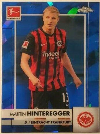 Martin Hinteregger #38 2020 Topps Chrome Bundesliga Sapphire Soccer
