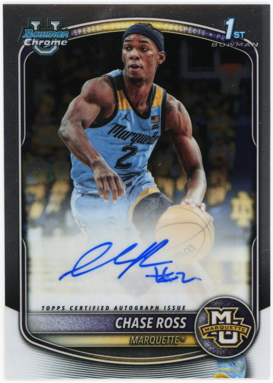 Chase Ross #CPA-CR 2025-26 Bowman Basketball Chrome Prospect Autographs
