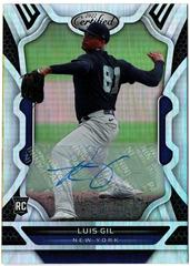 Luis Gil [Autograph] #7 Baseball Cards 2022 Panini Chronicles Certified Prices