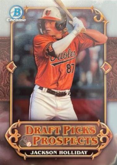 Jackson Holliday #DPP-10 Baseball Cards 2023 Bowman Draft Picks & Prospects
