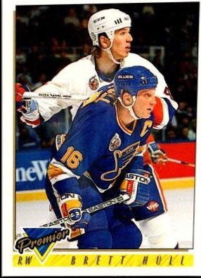 Brett Hull #425 Hockey Cards 1993 O-Pee-Chee Premier