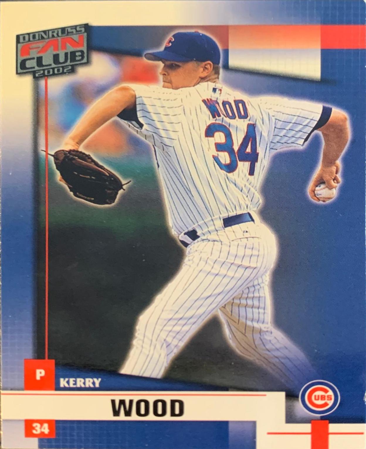 Kerry Wood #22 Baseball Cards 2002 Donruss Best of Fan Club