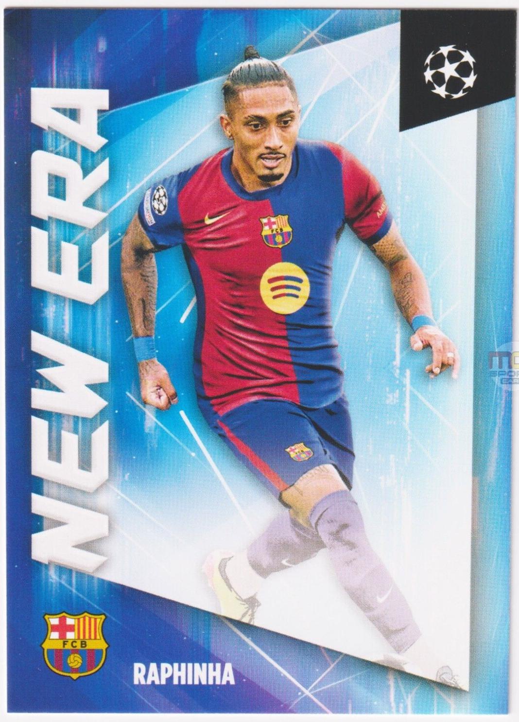 Raphinha #NE-2 Soccer Cards 2024 Topps UEFA New Era