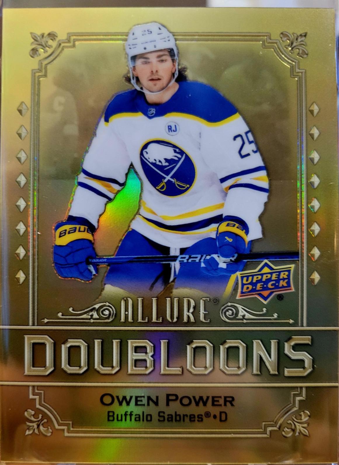 Owen Power #DB-25 Hockey Cards 2024 Upper Deck Allure Doubloons