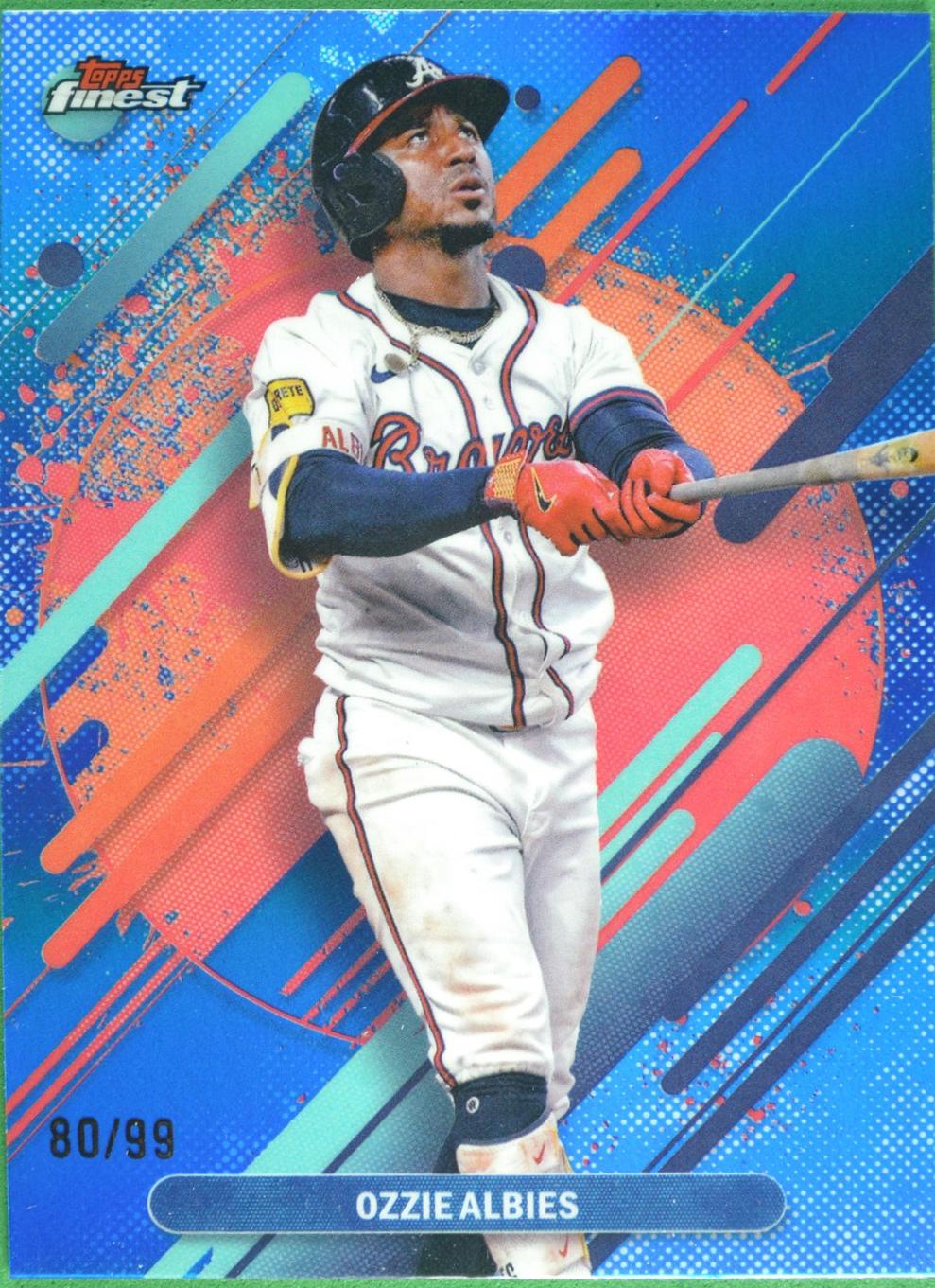 Ozzie Albies [Blue Refractor] #222