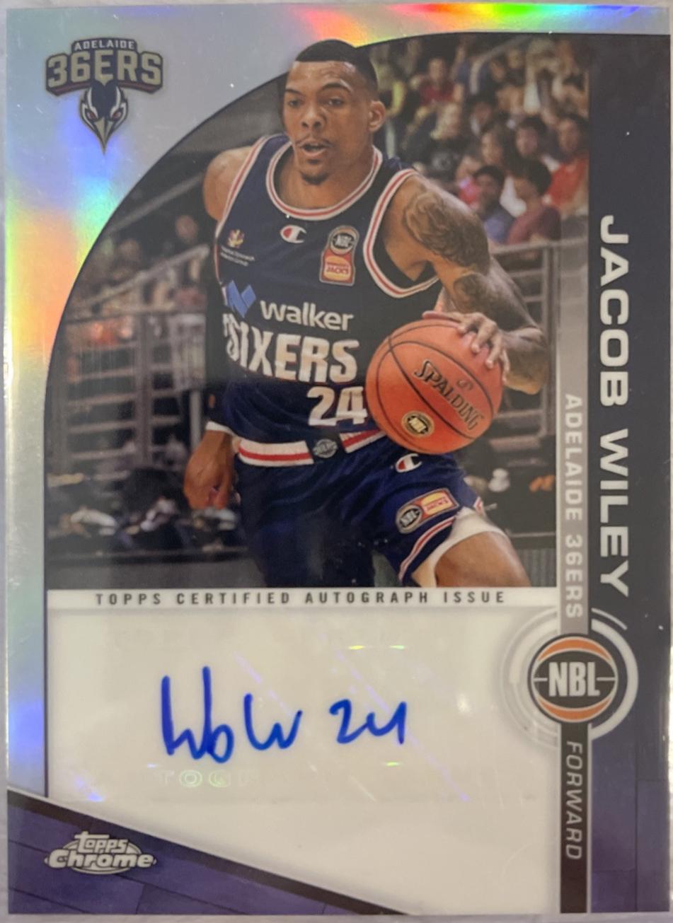 Jacob Wiley #A-JWI Basketball Cards 2023 Topps Chrome NBL Autographs