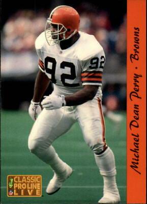 Michael Dean Perry #45 Football Cards 1993 Pro Line Live