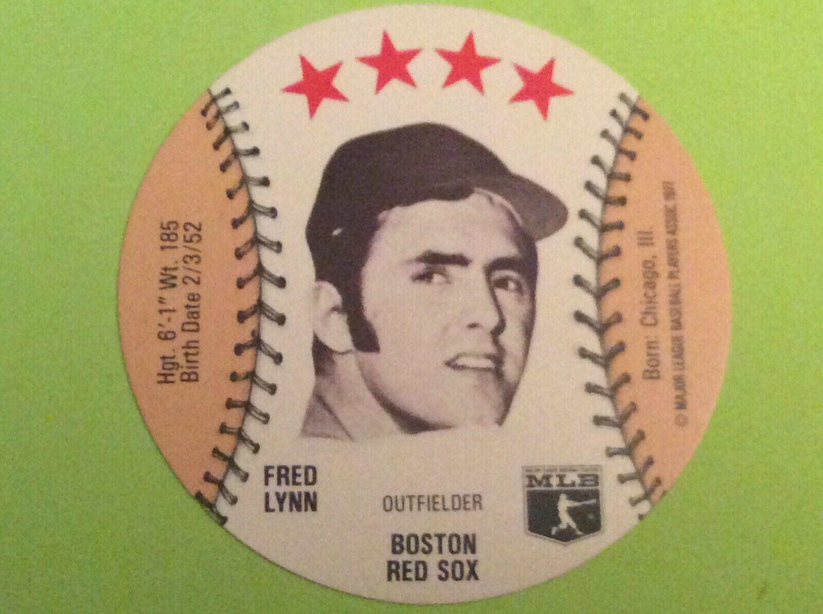 Fred Lynn Baseball Cards 1977 Detroit Caesars Discs