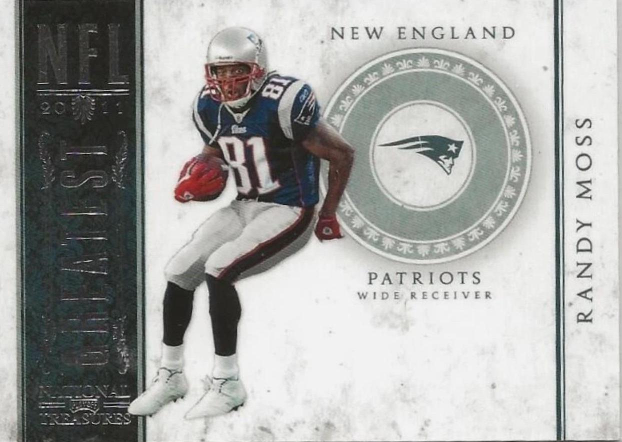 Randy Moss #2 2011 Playoff National Treasures NFL Greatest
