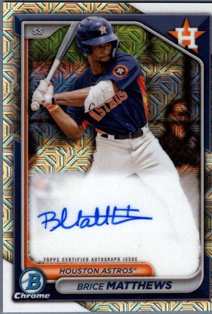 Brice Matthews [Yellow Mojo Refractor] #BMA-BM