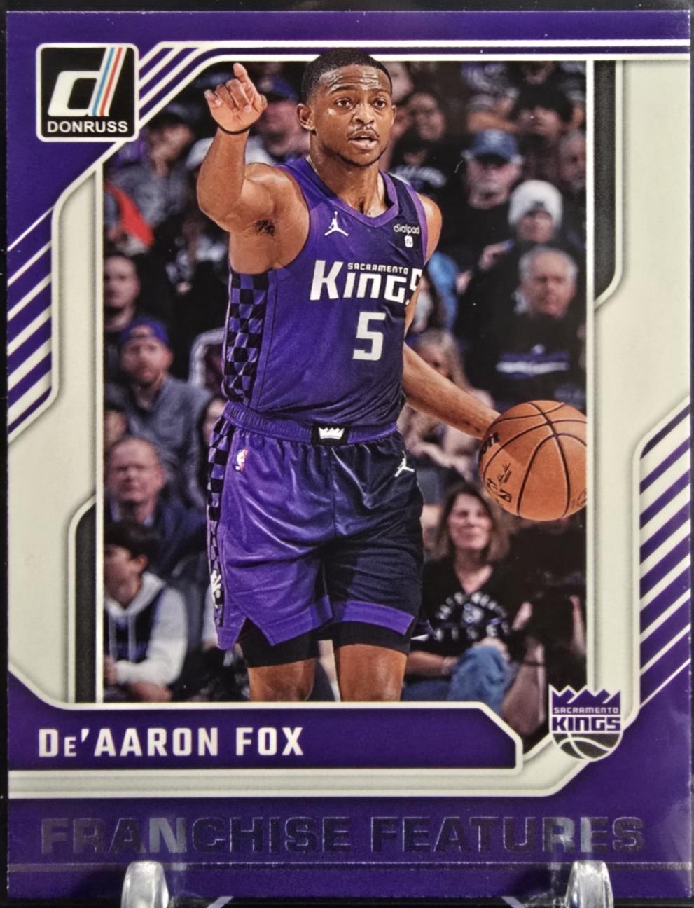 De'Aaron Fox #13 Basketball Cards 2024 Panini Donruss Franchise Features