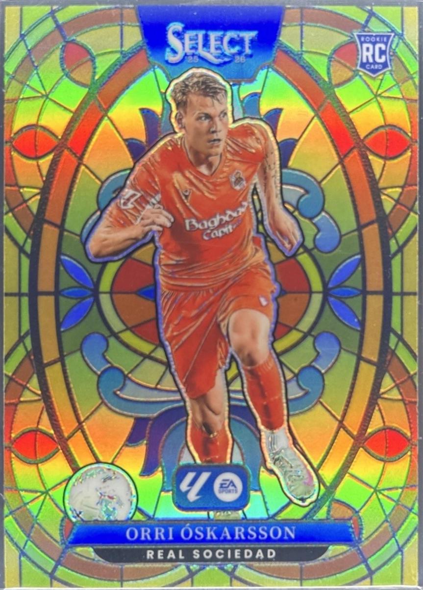 Orri Oskarsson #24 2025 Panini Select LA Liga Stained Glass