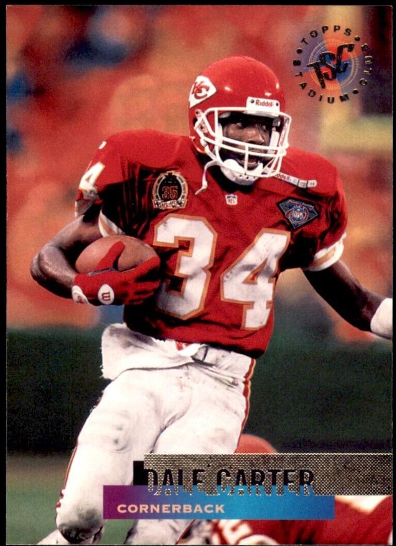 Dale Carter #12 Football Cards 1995 Stadium Club