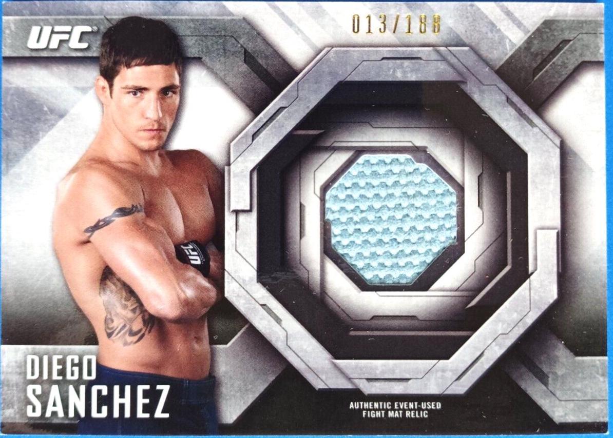 Diego Sanchez #FM-DS Ufc Cards 2014 Topps UFC Knockout Fight Mat Relics