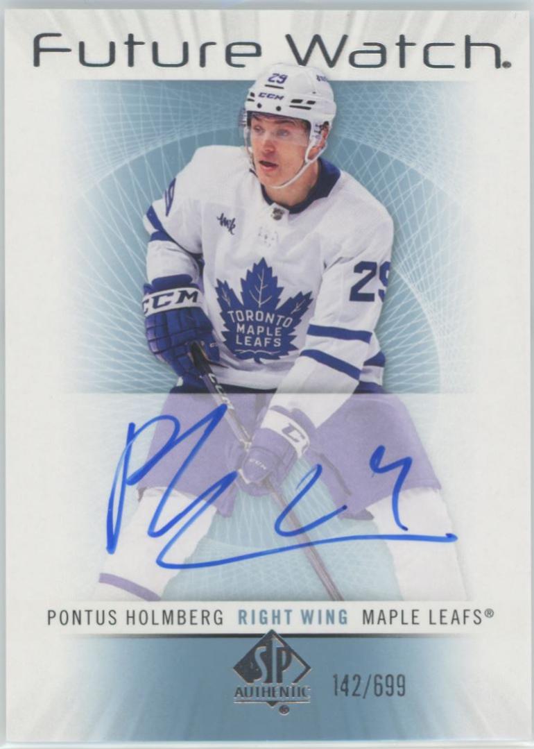 Pontus Holmberg #RFWA-PH Hockey Cards 2022 SP Authentic 2012-13 Retro Future Watch Autographs