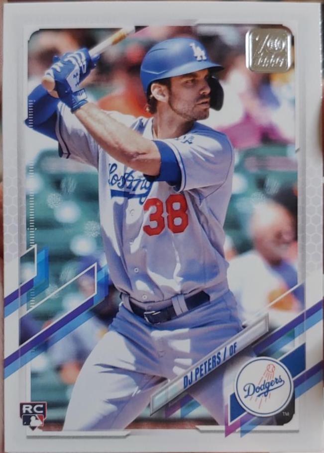 DJ Peters #US11 Baseball Cards 2021 Topps Update