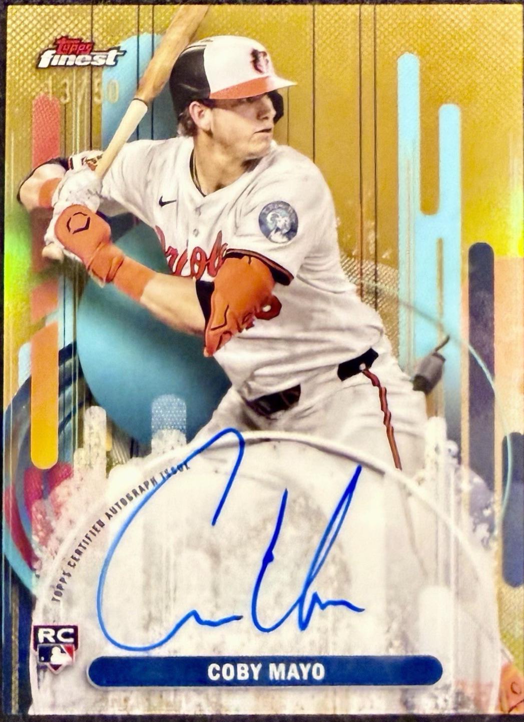 Coby Mayo [Gold Refractor] #FA-CMA Prices | 2025 Topps Finest Autograph ...