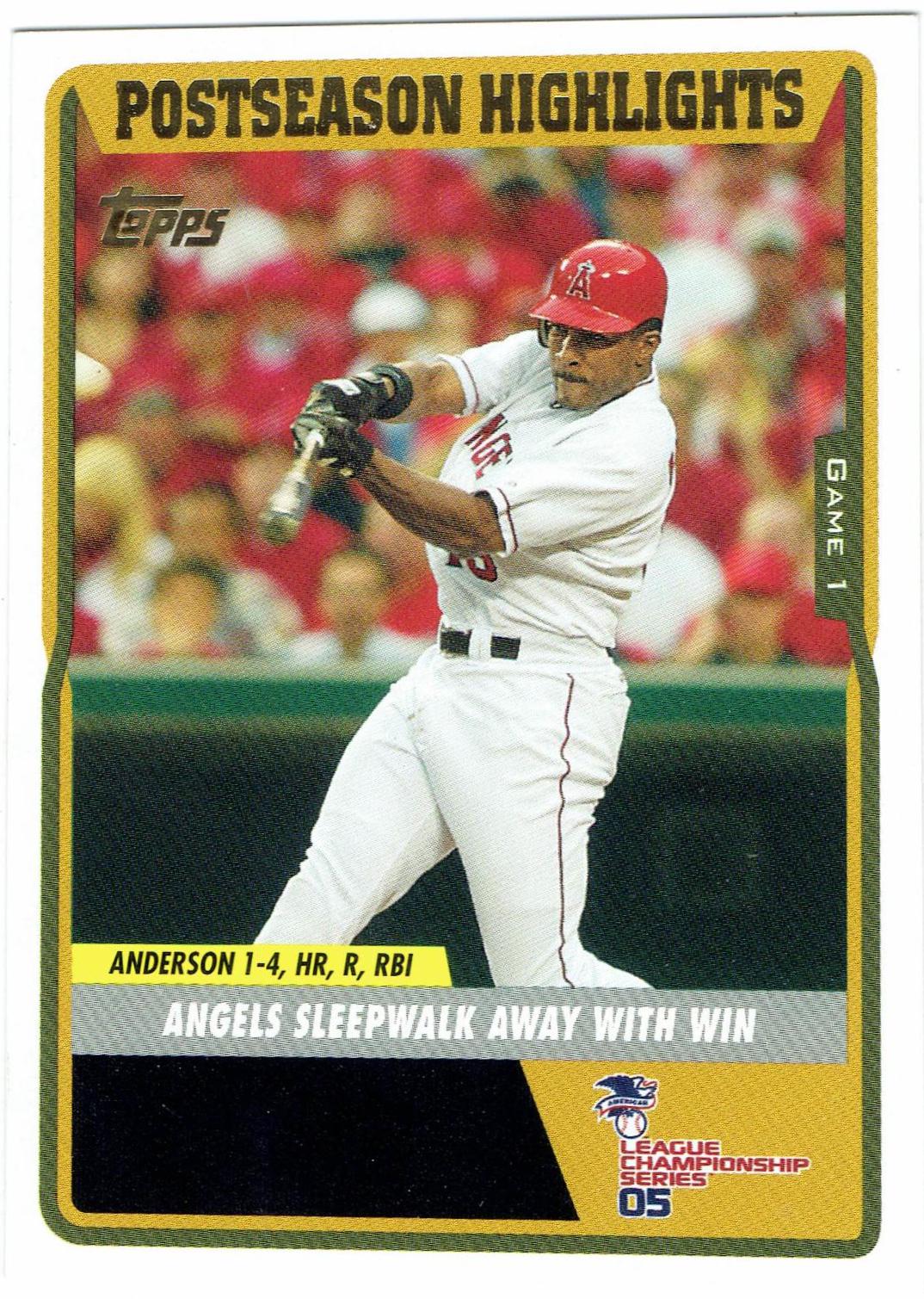 Angel Win #UH120 Baseball Cards 2005 Topps Updates & Highlights