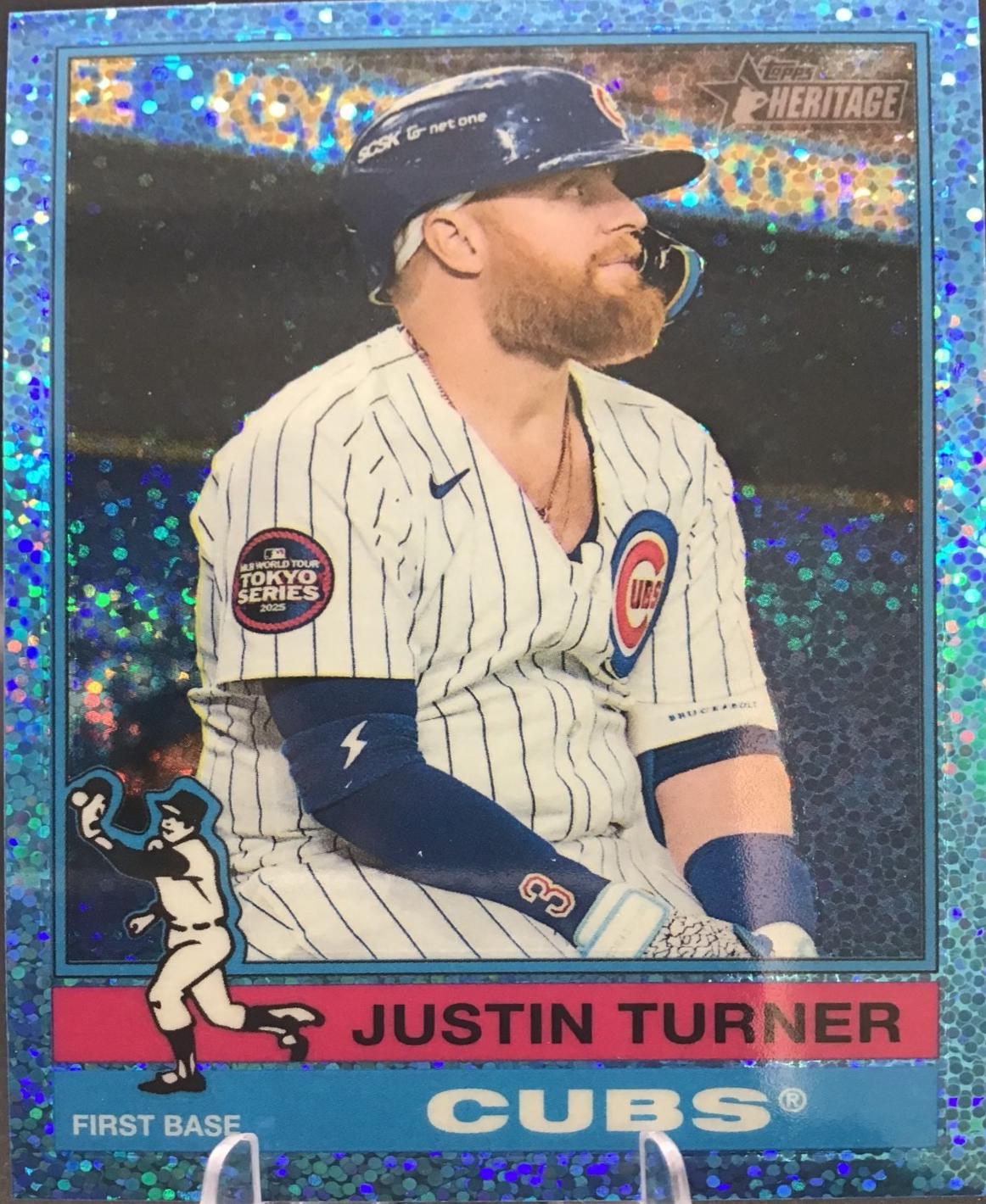 Justin Turner [Light Blue Sparkle Chrome] #615