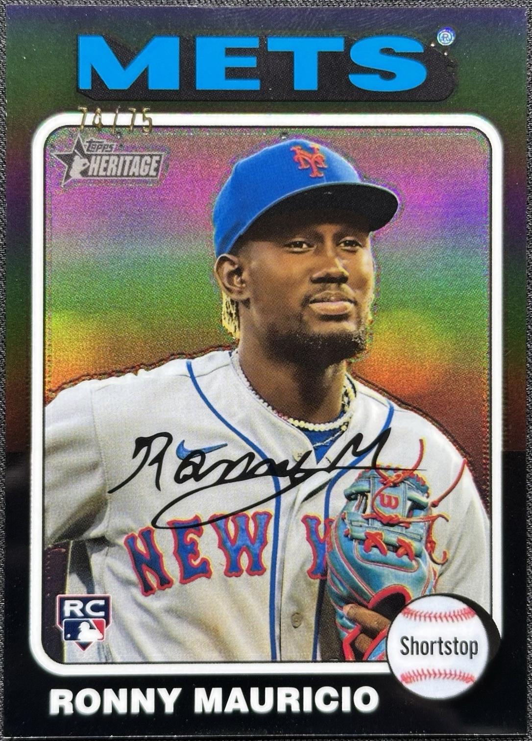 Ronny Mauricio [Black Chrome] #296