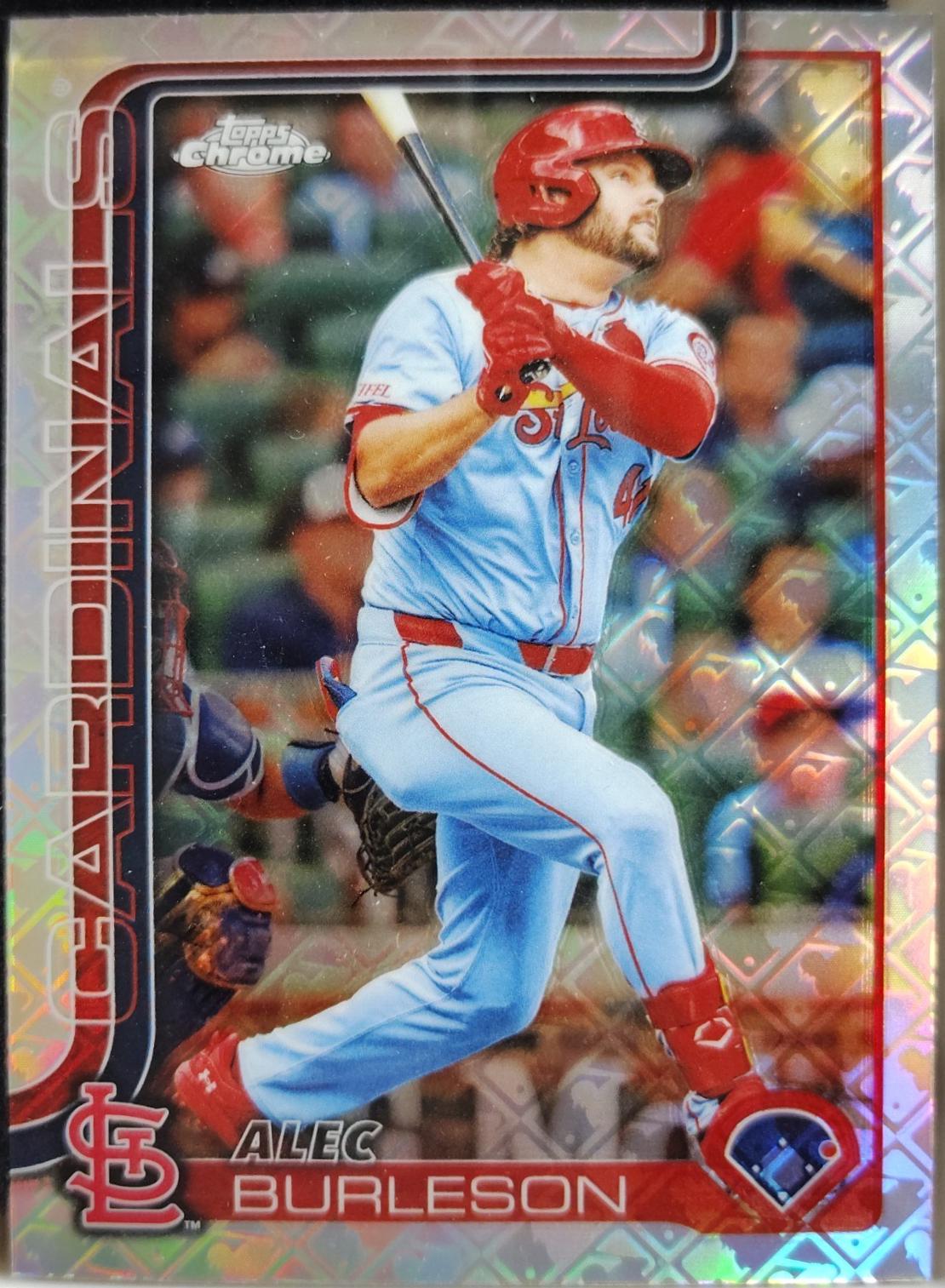 Alec Burleson #281 2025 Topps Chrome Logofractor Baseball