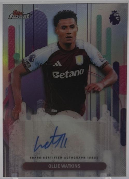 Ollie Watkins #FA-OW 2026 Topps Finest Premier League Autograph