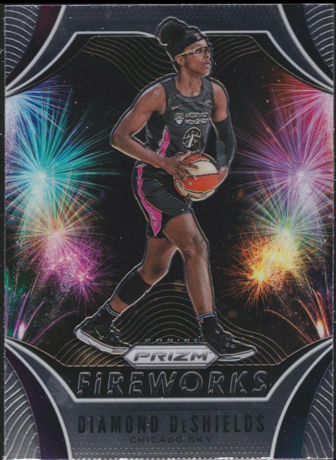Diamond DeShields #1 Basketball Cards 2020 Panini Prizm WNBA Fireworks