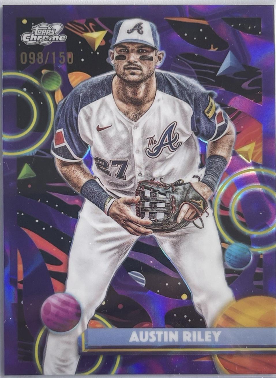Austin Riley [Purple Nebula Refractor] #87