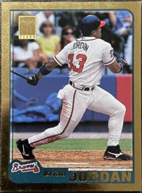 Brian Jordan #16 Baseball Cards 2001 Topps Gold