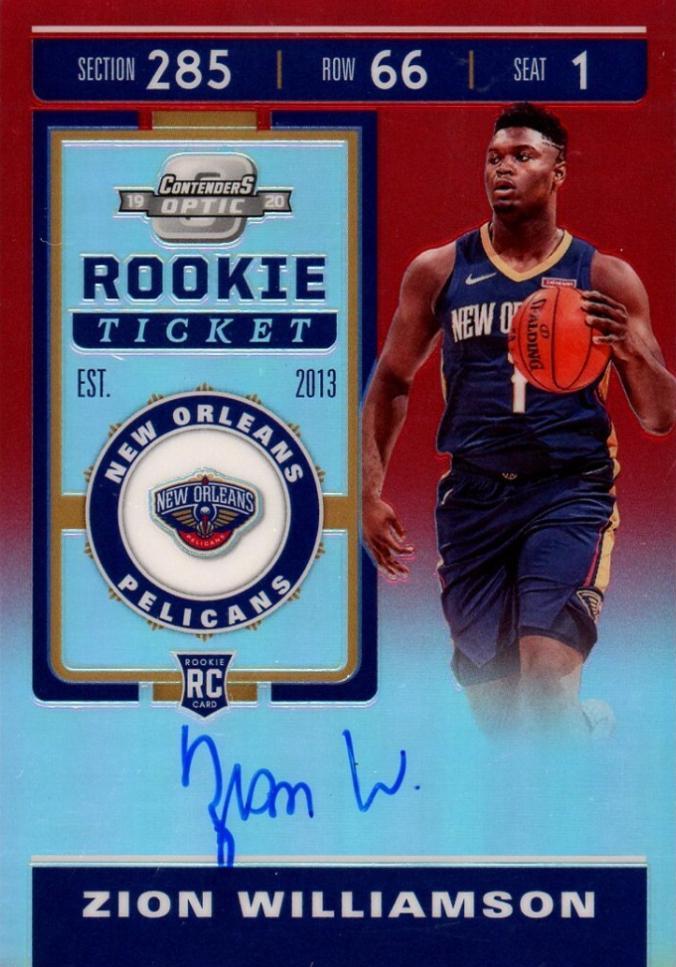 Zion Williamson #135 2019-20 Panini Contenders Optic Basketball