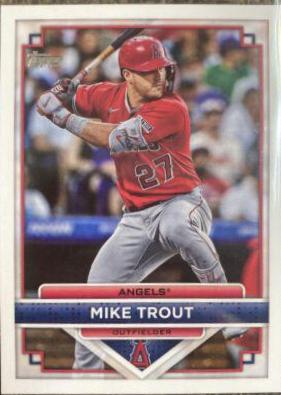 Mike Trout #1 Baseball Cards 2023 Topps Flagship Collection