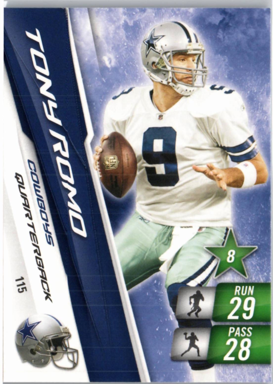Tony Romo #115 2010 Panini Adrenalyn XL Football